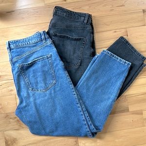 2 pairs bundle of Dynamite Claudia mom jeans size 28